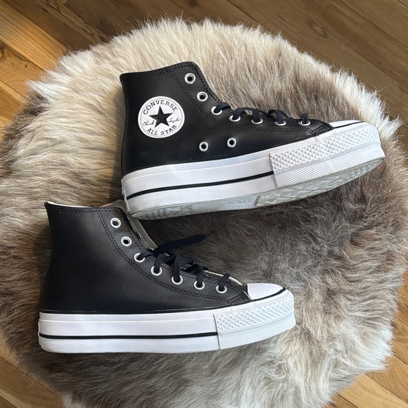 Converse Shoes - Converse Black and White High-Top Sneakers